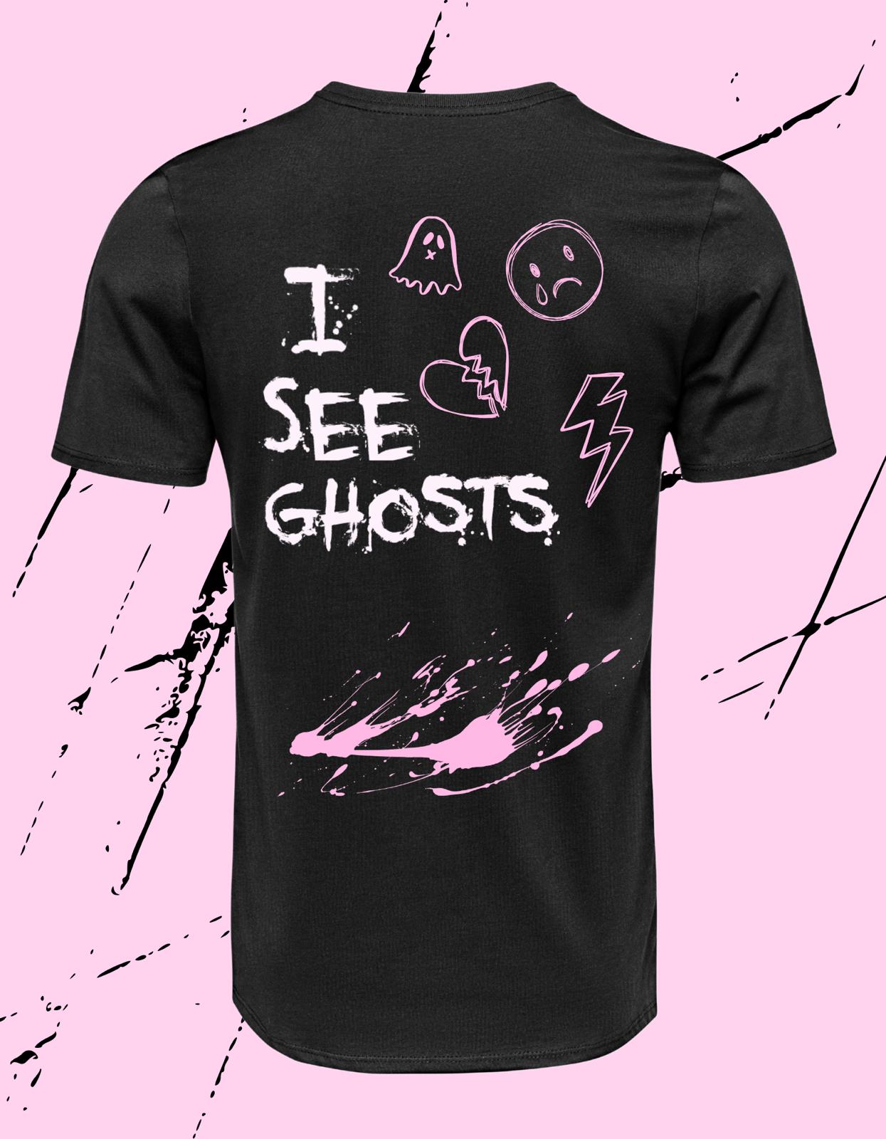 I See Ghosts Paint Splatter Tee